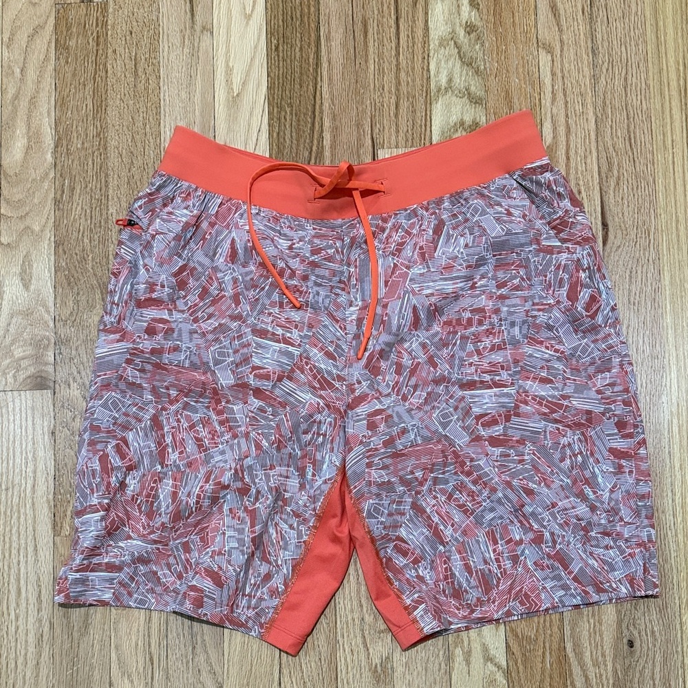 Men’s lululemon athletica Orange and Gray Board Shorts